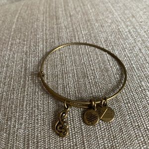 Alex and Ani treble clef gold bracelet